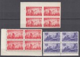 ROMANIA 1950 LP 263 PLANUL DE STAT BLOCURI DE 4 TIMBRE STARE MNH