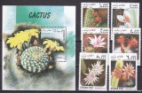 Afganistan 1999 flori cactusi MI 1896-1961 + bl.113 MNH
