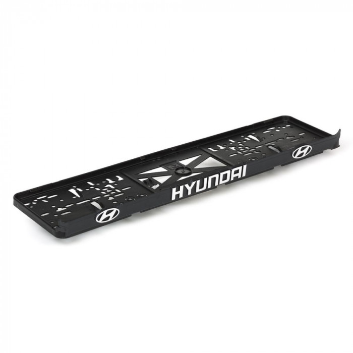 Set suport placute numar inmatriculare auto 3D (fata + spate) Hyundai