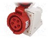 Conector alimentare AC, IEC 60309, IP67, 16A, 400V AC, 5 pini, PAWBOL - B.1938