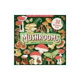 Mushrooms Adult Coloring Book (31 One-Sided Designs on Thick Paper)