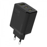 Incarcator Retea Dudao A29, 65W, 1 x USB-A - 2 x USB-C, Negru