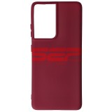 Husa Silicon Burgundy Samsung Galaxy S21 Ultra - Calitate Premium, High Copy