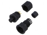 Conector Circular 4 Poziții IP67 2A