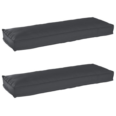 Set de perne pentru palet 2 pcs Negru 120 x 40 x 8 cm foto