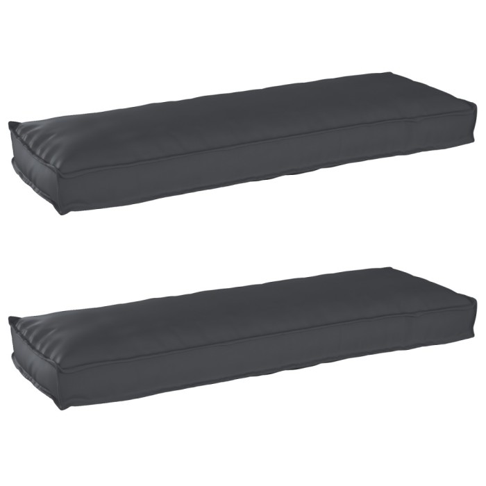 Set de perne pentru palet 2 pcs Negru 120 x 40 x 8 cm