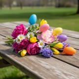 Decor de Paste - ou cu bat - 23 cm - 5 bucati