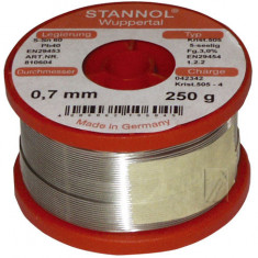 SN60PB40 FLUDOR 0,7MM 250G - NO CLEAN - KRISTALL 505 810604 STANNOL