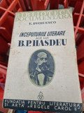 INCEPUTURILE LITERARE ALE LUI B. P. HASDEU , E. DVOICENCO , 1936