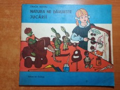 carte pentru copii - natura ne daruieste jucarii - din anul 1986