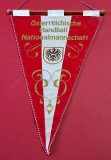Fanion de protocol - Federatia de HANDBAL din AUSTRIA (dimensiuni mari 52x28 cm)