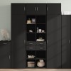 VidaXL Dulap de depozitare, negru, 70x42,5x225 cm, lemn prelucrat 3281337