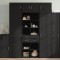 vidaXL Dulap de depozitare, negru, 70x42,5x225 cm, lemn prelucrat 3281337