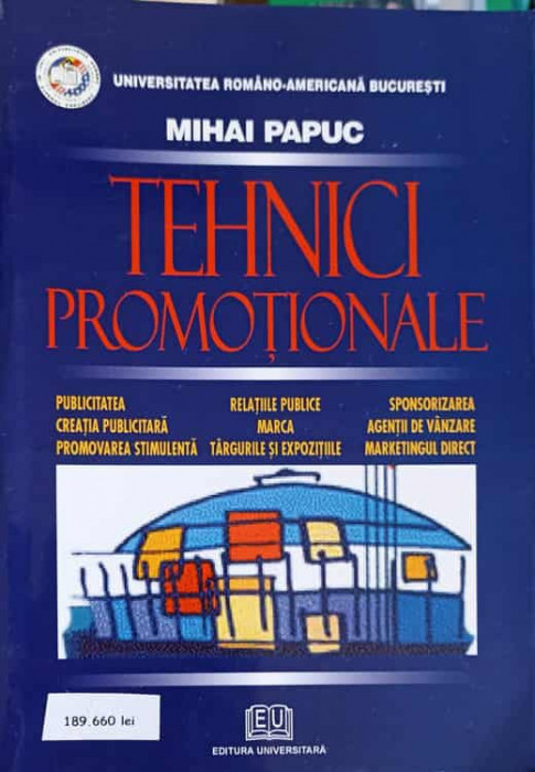 TEHNICI PROMOTIONALE-MIHAI PAPUC