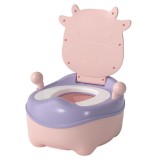 Olita pentru copii, flippy, +1an, portabila, model vacuta, cu capac, prietenoasa, non-toxic, compartiment detasabil, cu manere, cu 4 picioare, usor de
