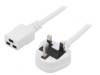 Cablu de Alimentare 5m Alb 13A IEC C19 - BS 1363
