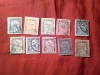 Serie mica Ungaria 1919 supratipar Ajutor de Razboi , 10 valori stampilate, Stampilat