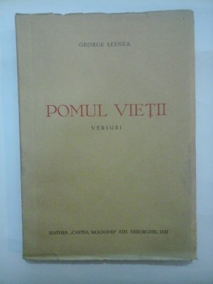 POMUL VIETII (Versuri) - GEORGE LESNEA (autograf,dedicatie) - 1943 foto