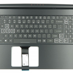 Carcasa superioara cu tastatura palmrest Laptop, Acer, Nitro 5 AN517-55, 6B.Q7KN2.064, cu iluminare RGB, pentru GTX 1660, RTX 2060, layout US