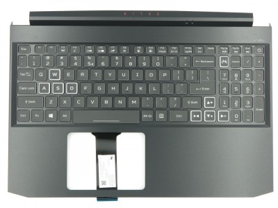 Carcasa superioara cu tastatura palmrest Laptop, Acer, Nitro 5 AN515-44, 6B.Q7KN2.064, cu iluminare RGB, pentru GTX 1660, RTX 2060, layout US foto