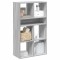 Gossi biblioteca, gri sonoma, 66x31x112 cm, lemn prelucrat