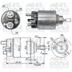 MEAT &amp; DORIA 46043 Solenoid, electromotor