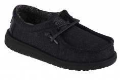 Pantofi pentru adidași Hey Dude Wally Youth Basic 40041-001 negru foto