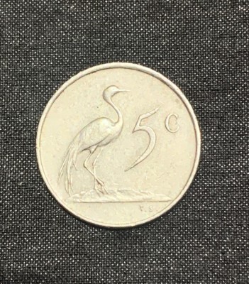 Moneda 5 cenți 1977 Africa de Sud foto