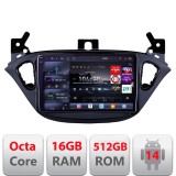 Navigatie Opel Corsa 2013-2016 Edotec Kit-corsa 8 core QLED 2K 16+512GB 360 Android Waze USB Navigatie Internet Youtube Radio