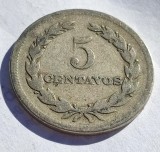 282. Moneda El Salvador 5 centavos 1944