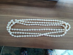 Colier perle naturale , de cultura, lungi 146cm