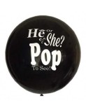 Balon Latex Jumbo Rotund &quot;HE or SHE? POP to SEE!&quot; FETITA Gender Reveal/Dezvaluire Sex- 90 cm
