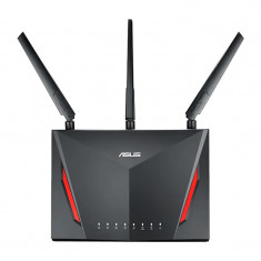 Router wireless Asus, 750 + 2167 Mbps, Dual Band, USB 3.0, Negru foto