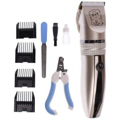 Masina de tuns animale fara fir Surker SK-600, cutit ceramic si 9 accesorii