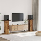 VidaXL Noptiere, 2 buc., lemn vechi, 30x30x95 cm, lemn prelucrat