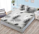 Cumpara ieftin Husa Pat Elastic 3 Piese Alb 180x200 cm + 2 Fete Perna 50x75 cm PVC