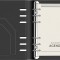 Pix Parker Jotter Royal blue cu agenda cu mecanism B6