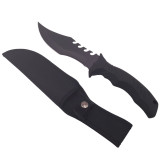 Cutit de vanatoare IdeallStore&reg;, Comando Blade, 28.5 cm, otel inoxidabil, negru, teaca inclusa