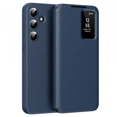 Husa pentru Samsung Galaxy S24 FE S721, Techsuit, SmartView, Albastra foto