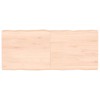 VidaXL Blat masă 140x60x(2-6) cm lemn stejar netratat contur organic