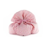 Cumpara ieftin Saculet depozitare textil roz alb cm30x24x30H
