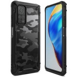 Husa Plastic - TPU Ringke Fusion X Design Camo pentru Xiaomi Mi 10T Lite 5G, Neagra XDXI0020