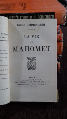 LA VIE DE MAHOMET - EMILE DERMENGHEM foto