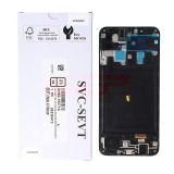 LCD+Touchscreen cu Rama Samsung Galaxy A20 2019 / A205 BLACK Original Service Pack