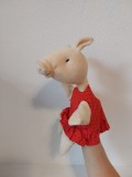 *Marioneta teatru de papusi, papusa manuala (pe mana), porc, purcel