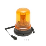 Girofar LED/SMD 24V cu talpa magnetica, alimentare la bricheta, diametru 155 mm, inaltime 200 mm, prindere magnetica sau suruburi