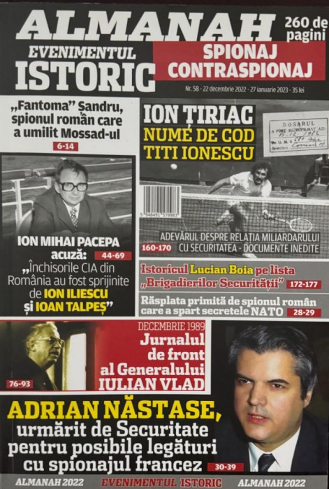 Almanah, Evenimentul Istoric