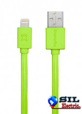 Cablu USB - Lightning plat verde 1m XtremeMac foto