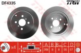 Disc frana TOYOTA COROLLA Limuzina (E12J, E12T) (2001 - 2008) TRW DF4335