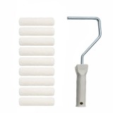 Set 10 role trafalet din lana 100 mm cu maner, Breckner Germany